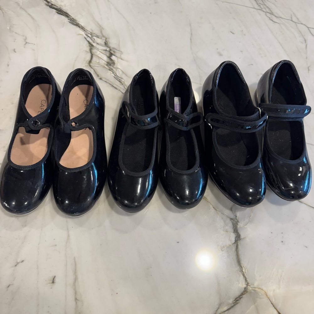 Girls Tap Shoes! Size 13, 1, 2 lot